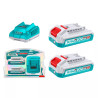 ‣ Set Cargador y Baterías TOTAL 20V P20S | FERRETODO