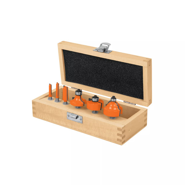 Juego de 6 brocas para router, Truper
