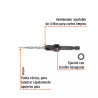 Broca avellanadora No.8 para madera, 11/64", TRUPER