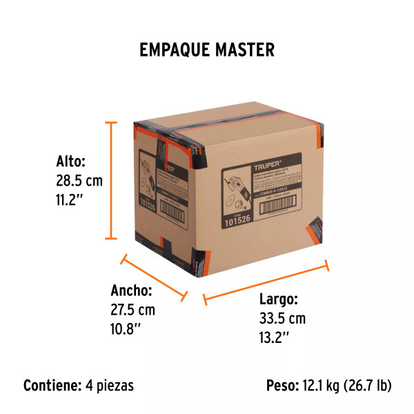 Combo Pulidora Esmeriladora 4-1/2' 700 W, 10 Discos Y Flexómetro | Pulidoras / Esmeriles