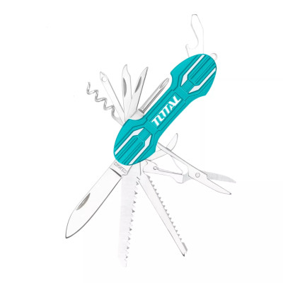 ‣ Navaja Multifuncional TOTAL 15 Funciones Resistente | FERRETODO