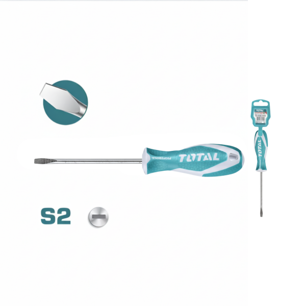 ‣ Destornillador Plano TOTAL 6mm Profesional | FERRETODO