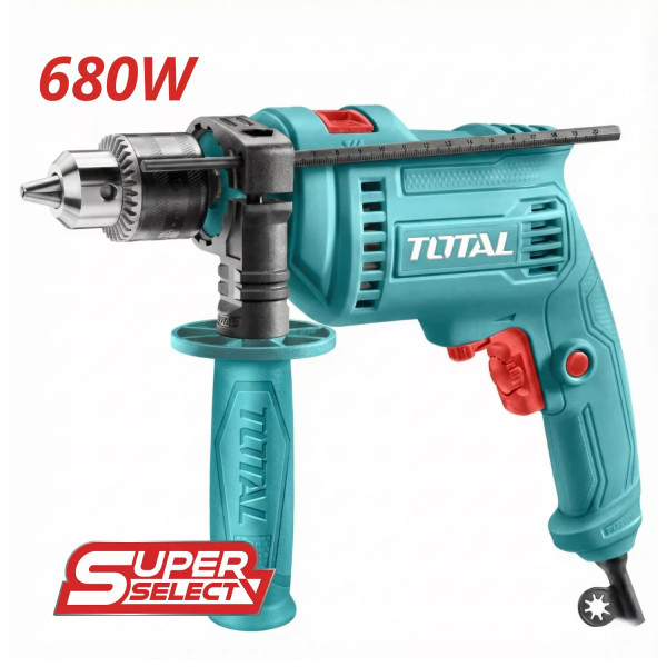 ‣ Taladro de Impacto TOTAL 1/2” 680W Potente | FERRETODO