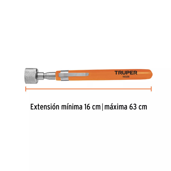 Imán extensible de acero inoxidable, 3.6 kg, Truper