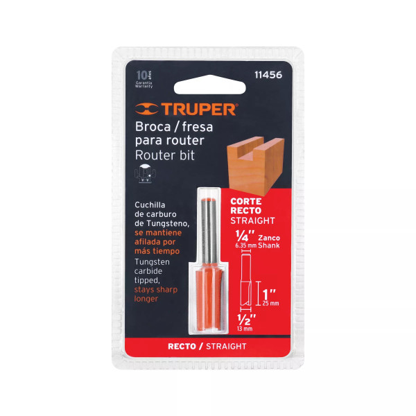 ‣ Broca para router 2 filos 1/2" | Truper