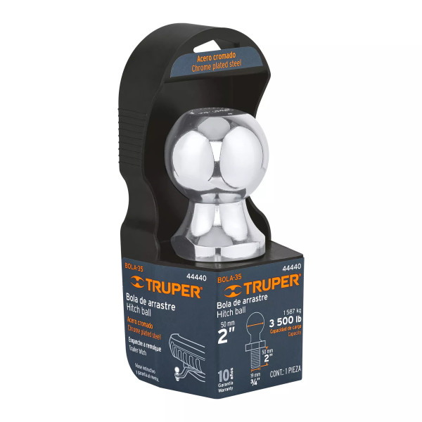 Bola de arrastre para remolque, 2", 3500 lb, Truper