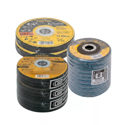 🔥 Combo Discos Pretul 4 1/2” Corte, Desbaste y Laminado G60