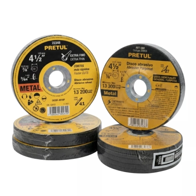 🔥 Combo Discos Pretul 4 1/2” Corte Fino y Desbaste para Metal