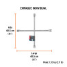 ‣ Llave de cruz 16" pul. y cromada, TRUPER | Truper