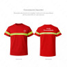 ‣ Playera Trabajo Rojo con Reflectivo Verde... | Sin Marca