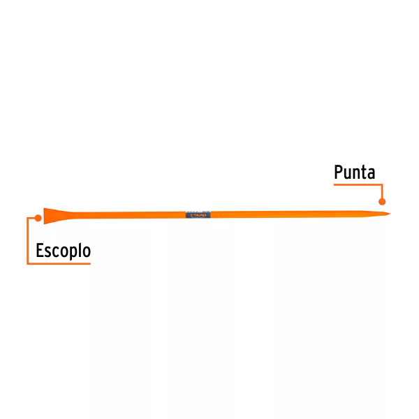 ‣ Barreta 1"x150 cm, escoplo 67 mm para tierra dura | Truper