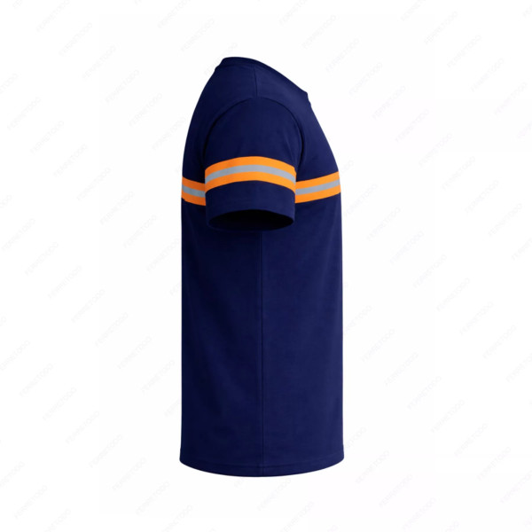‣ Playera de Trabajo Azul Marino con Reflect... | Sin Marca