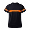 ‣ Playera de Trabajo Negro con Reflectivo Naranj... | Sin Marca