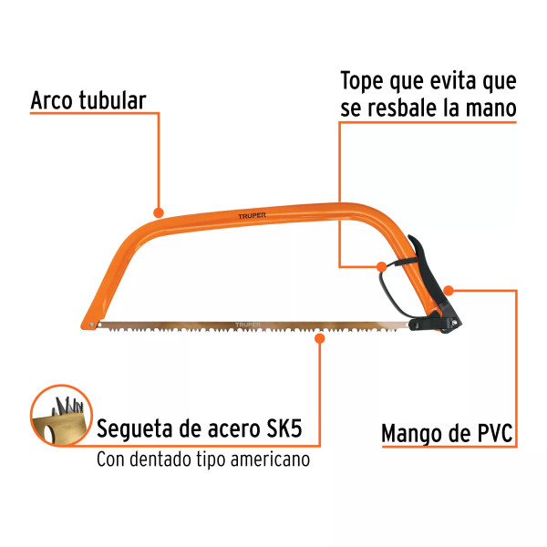 ‣ Arco jardinero tubular 24" | Truper