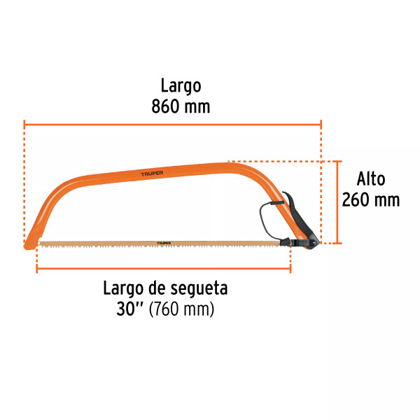 ‣ Arco jardinero tubular 30"... | Truper