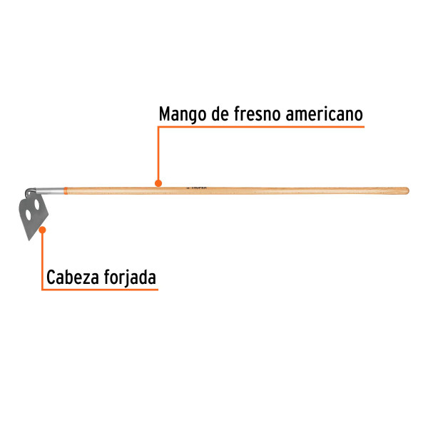 ‣ Azadón mezclero 10" forjado, mango 60" | Truper