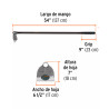 ‣ Azadón Lane No. 0 1.6 lb, mango 54" | Truper