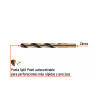 Broca HSS 5/8" Trugold para metal, Truper Expert