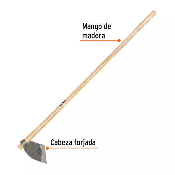 ‣ Azadón Lane No. 3 de 2.1 lb, 54" mango madera | Truper