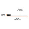 ‣ Barra cavadora 1" x 140 cm, escoplo 102 mm | Truper