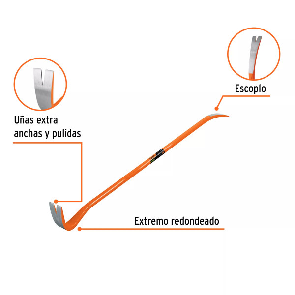 ‣ Barreta de uña 7/8" x 105 cm, Truper Expert | Truper