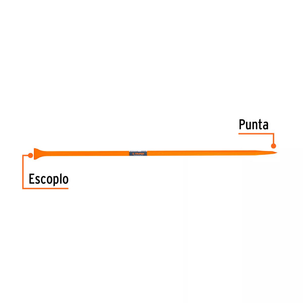 ‣ Barreta de punta 7/8" x 125 cm, escoplo 60 mm | Truper