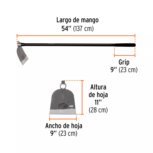 ‣ Azadón oreja y martillo No. 2, 2.8 lb | Truper