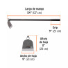 ‣ Azadón oreja y martillo No. 2, 2.8 lb | Truper