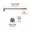 ‣ Azadón Lane No. 2 de 2 lb, mango 54" | Truper