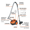 ‣ Aspiradora canister 1 L 1,200 W | Truper