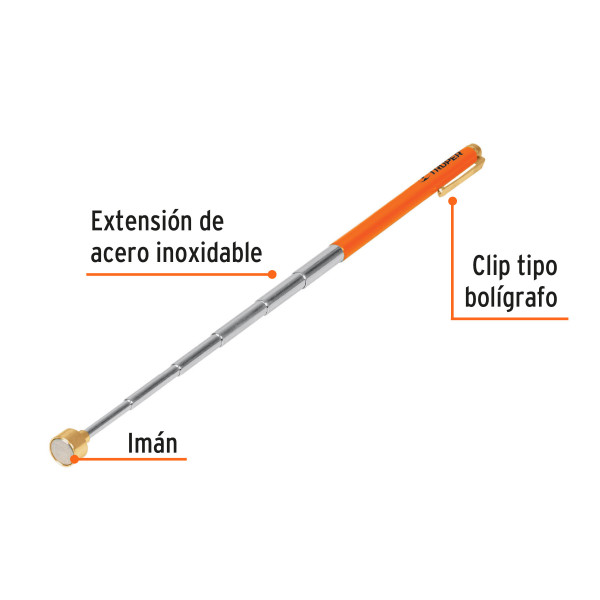 ‣ Imán extensible de acero inox. 1.5 kg | Truper