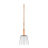 Bieldo para paja, 6 dientes, mango largo 48", TRUPER