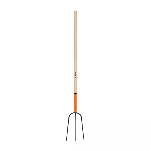 Bieldo para paja, 3 dientes, mango largo 48", TRUPER