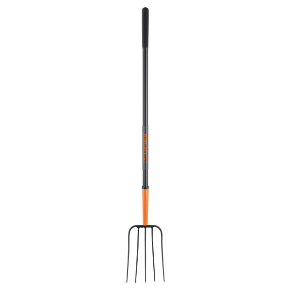 Bieldo para paja, 5 dientes, mango largo de acero 48" TRUPER
