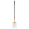 Bieldo para paja, 5 dientes, mango largo de acero 48" TRUPER