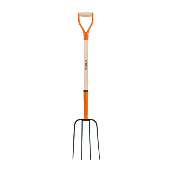 Bieldo para paja, 4 dientes, mango 34", puño "Y", TRUPER