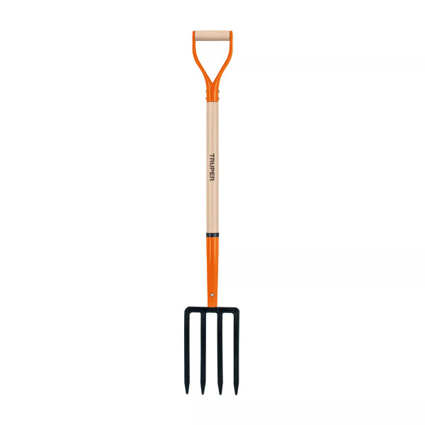 Bieldo para jardín, 4 dientes, mgo 34", puño "Y", Truper