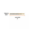 Broca HSS 13/64" Trugold para metal, Truper Expert
