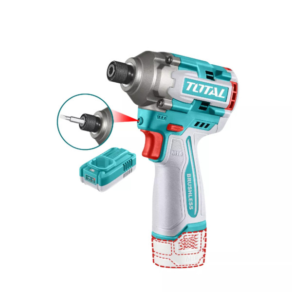 ‣ Atornillador de impacto 16v 170n.M. | Total