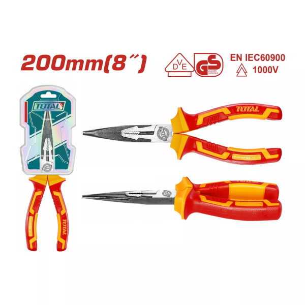 ‣ Alicate punta larga insulado 8” 1000v | Total