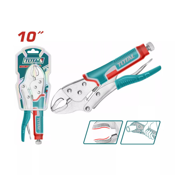 ‣ Alicate presión curvo 10” | Herramienta de calidad | Total