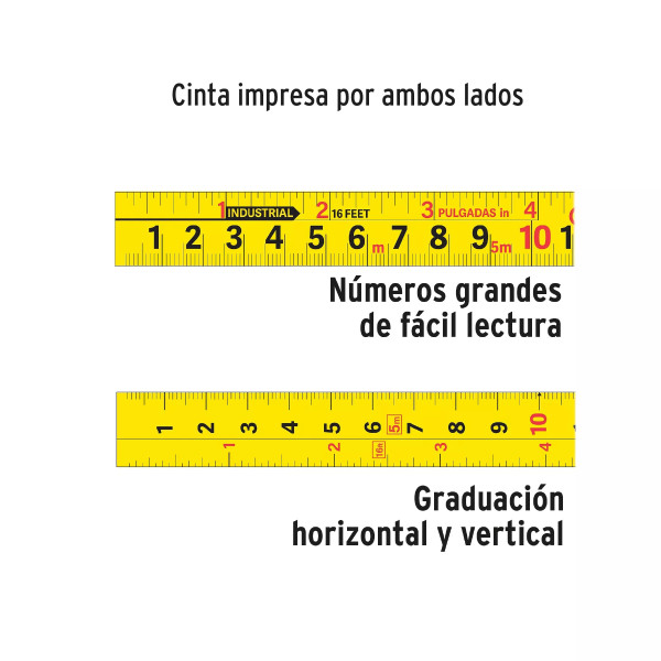 Flexómetro Gripper Contra Impactos 8 M Cinta 25 Mm, Truper | Flexómetros / Cintas Metricas Ferreterias Ferretodo