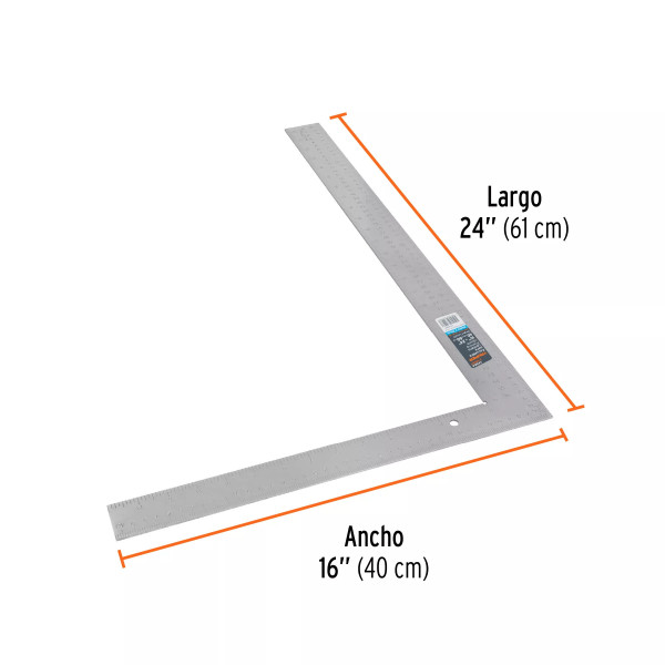 Escuadra 16'X24' De Acero Para Cantero, Truper | Reglas, Escuadras y Similares