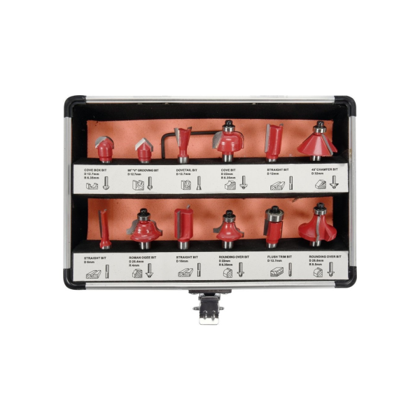 ‣ Juego de Brocas para Router 12 Pzs. | Yato