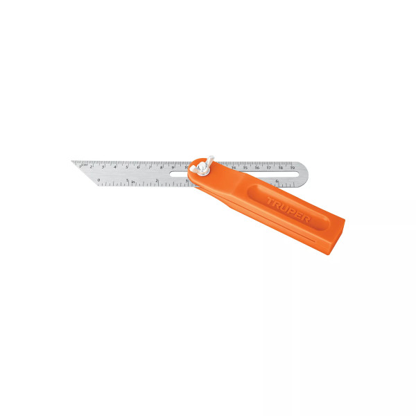 Escuadra Falsa D/Acero Inoxidable 19Cm / 6' Con Mango De Abs | Reglas, Escuadras y Similares