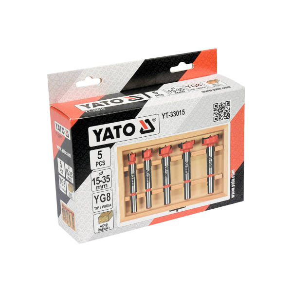‣ Juego de Fresas para Router 5 Pzs 15-35 | Yato