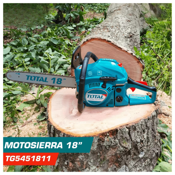 ‣ Motosierra TOTAL 46 cc 18” potente | FERRETODO