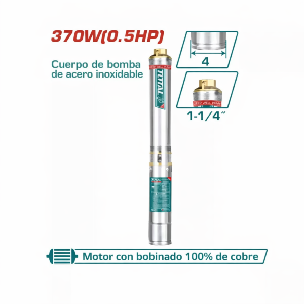 ‣ Bomba tipo bala 0.5HP 48M | Total