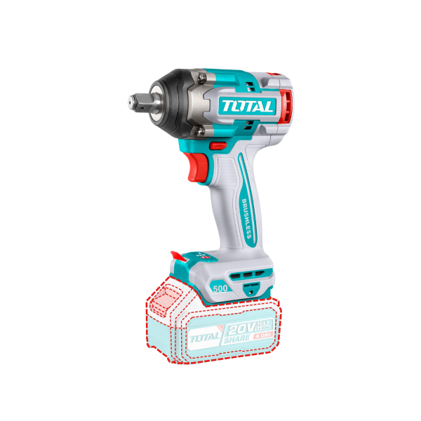 ‣ Pistola impacto 20V 1/2” 500NM | Total