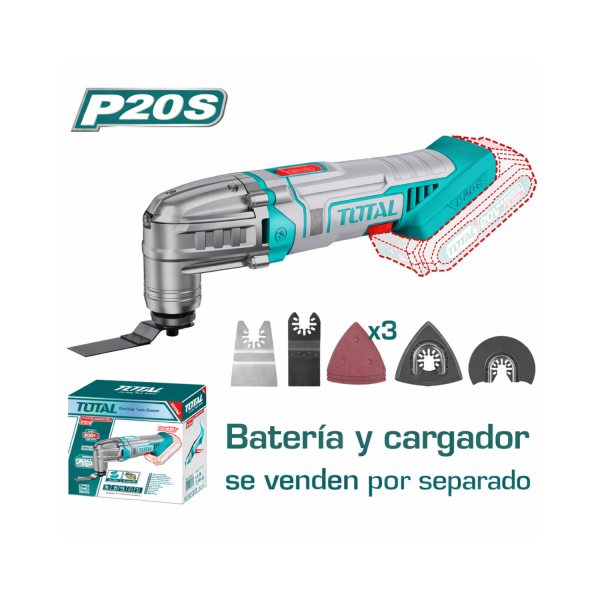 ‣ Sierra multifuncional oscilante 20V | Total